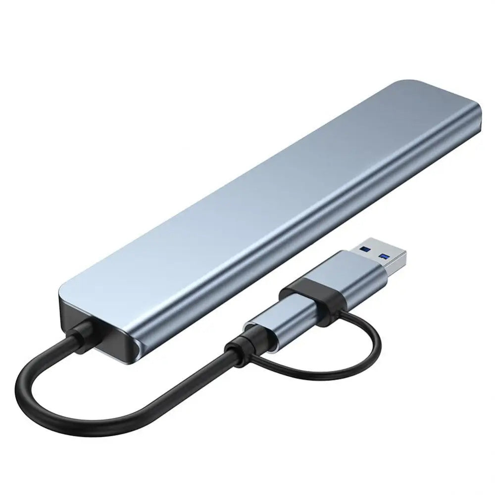 Hub USB / USB-C Techsuit H6 DataBridge, 7v1, Siv