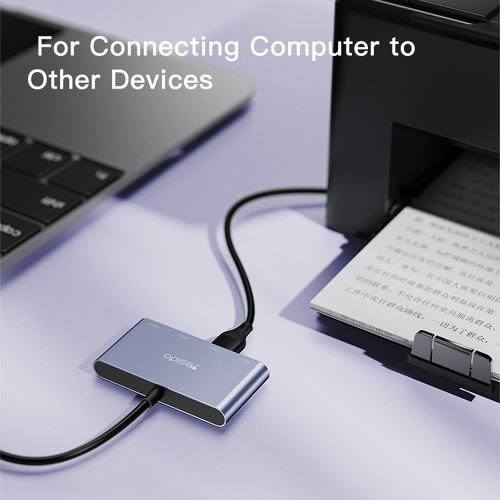 USB Hub Yesido HB12, 4v1, Siv