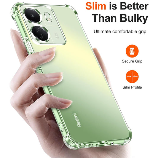 Ovitek za zaščito kamere za Xiaomi Poco C65 / Redmi 13C, Techsuit, odporen na udarce, prozoren