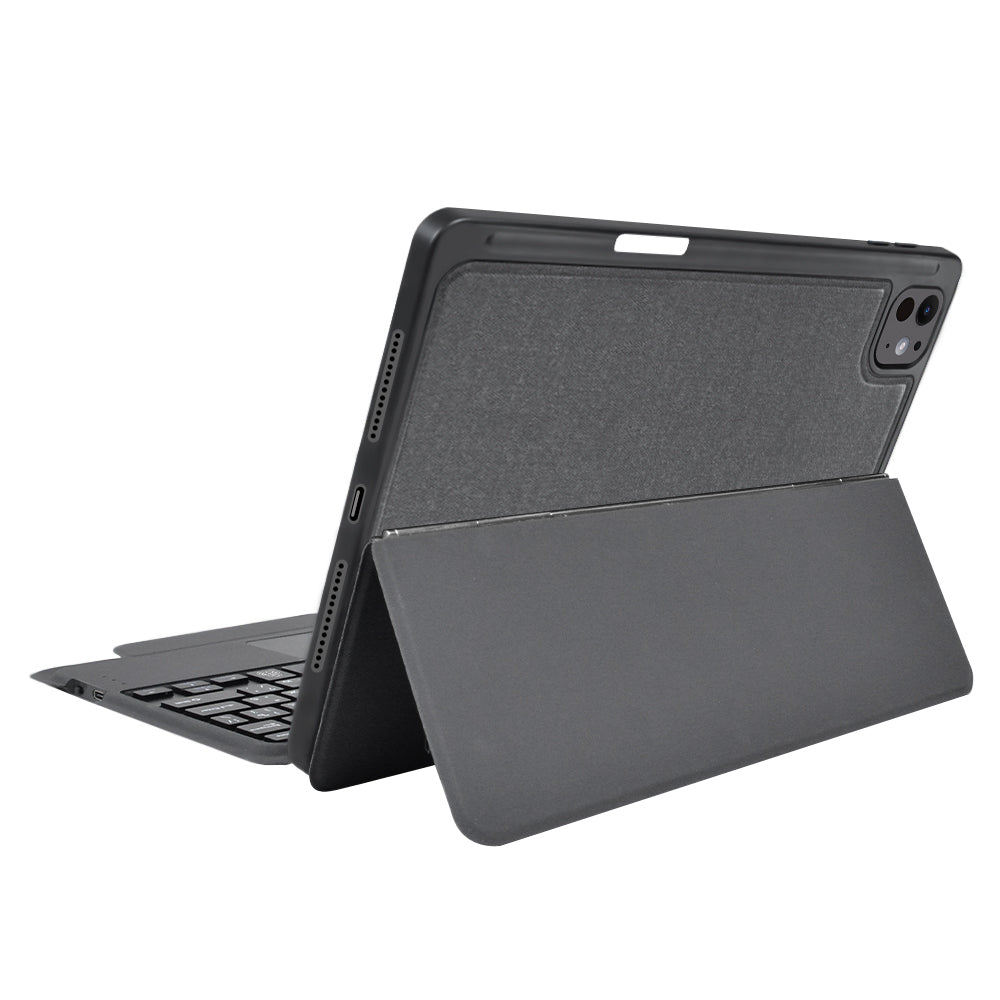 Ovitek s tipkovnico za Apple iPad Pro 11 (2024), Techsuit, KeyTab Pro, Črn
