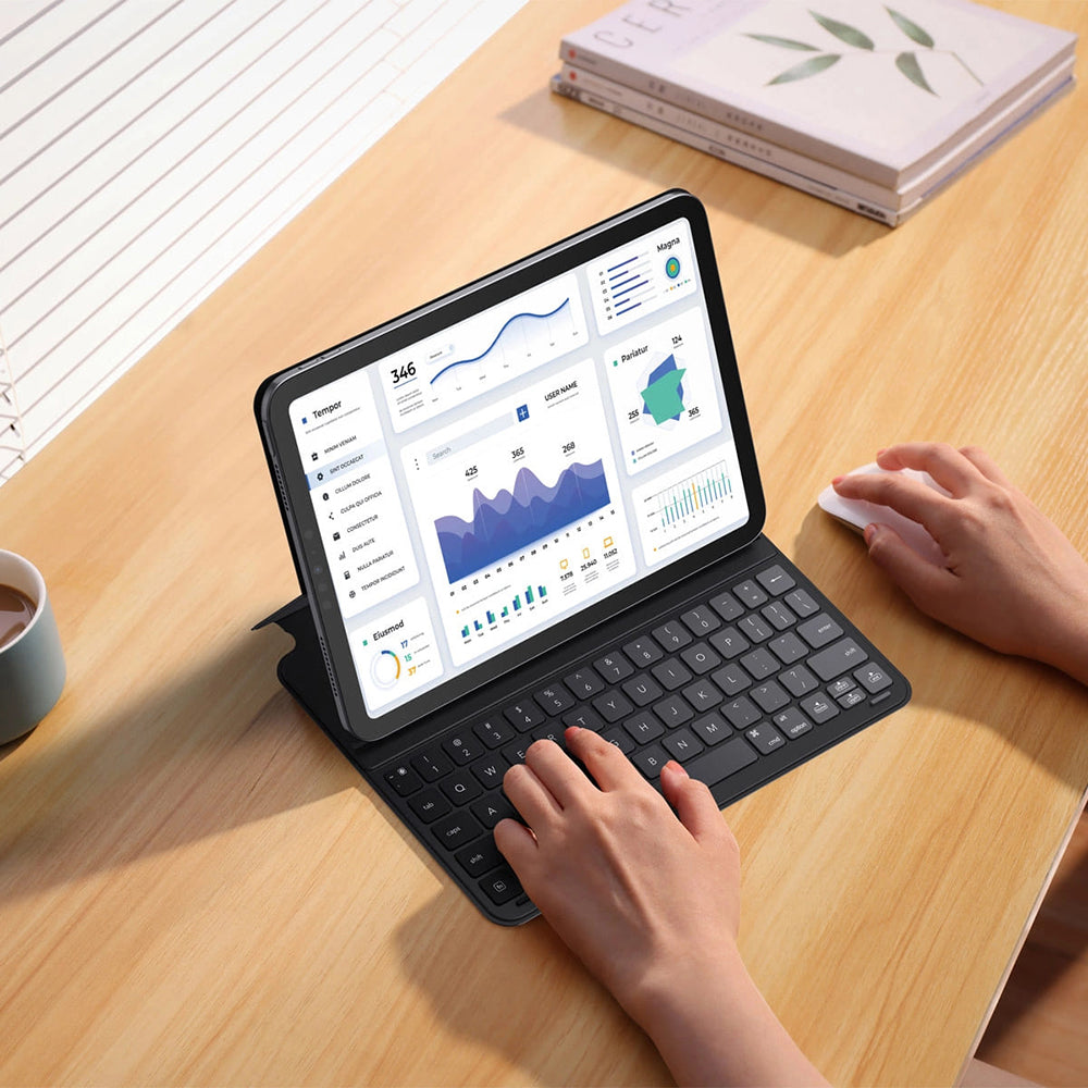 Ovitek s tipkovnico za Apple iPad Pro 12.9 (2022) / Pro 12.9 (2021) / Pro 12.9 (2020) / Pro 12.9 (2018), Baseus, Brilliance, črna