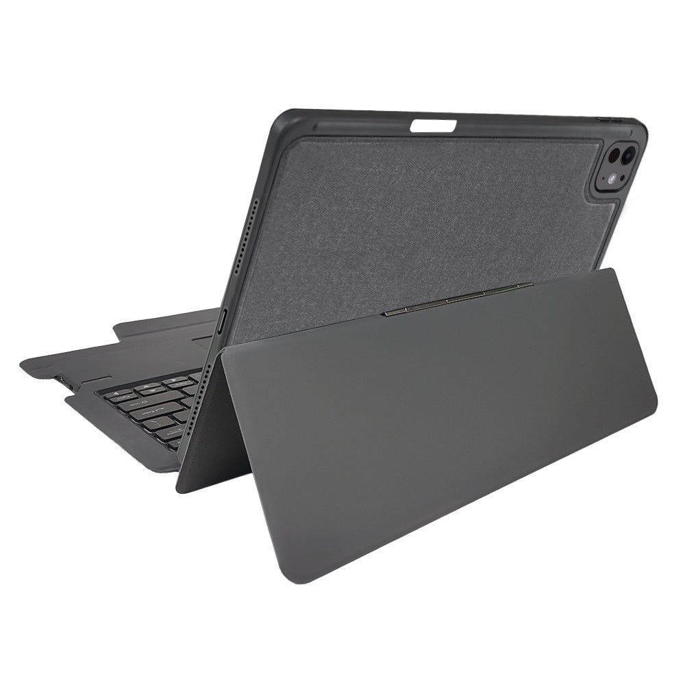 Ovitek s tipkovnico za Apple iPad Pro 13 (2024), Techsuit, KeyTab Pro, črn