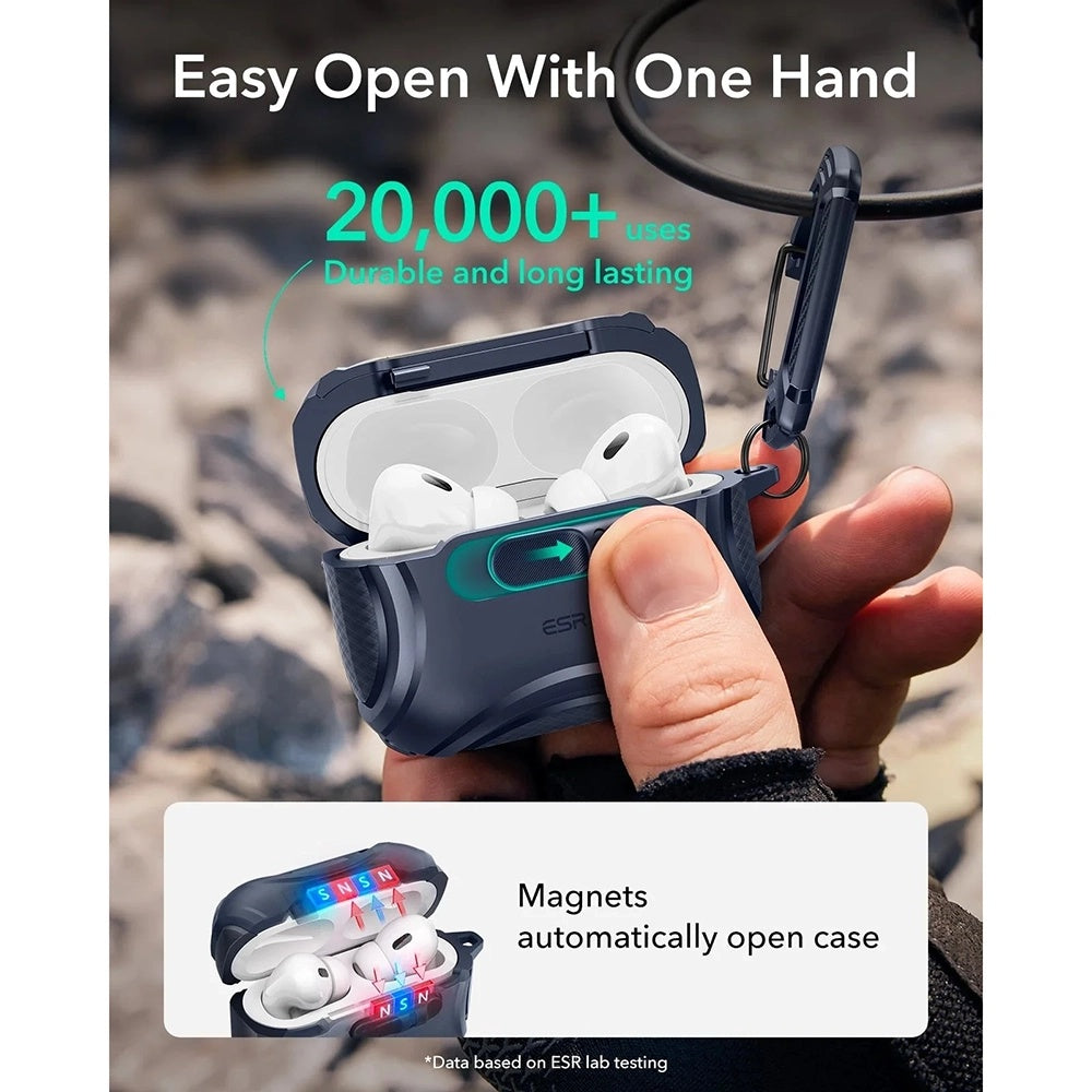 Ovitek ESR Cyber FlickLock za Apple AirPods Pro 3, Modra