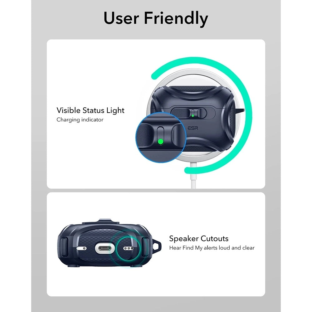 Ovitek ESR Cyber FlickLock za Apple AirPods Pro 3, Modra