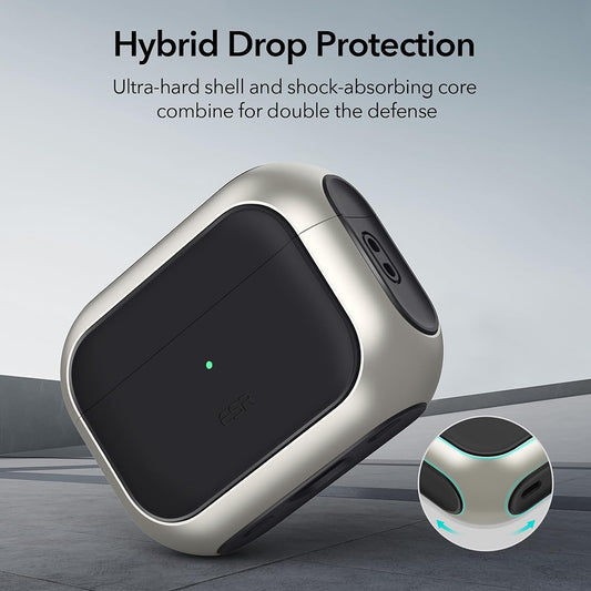 Ovitek ESR Orbit Hybrid za Apple AirPods 4, Bel