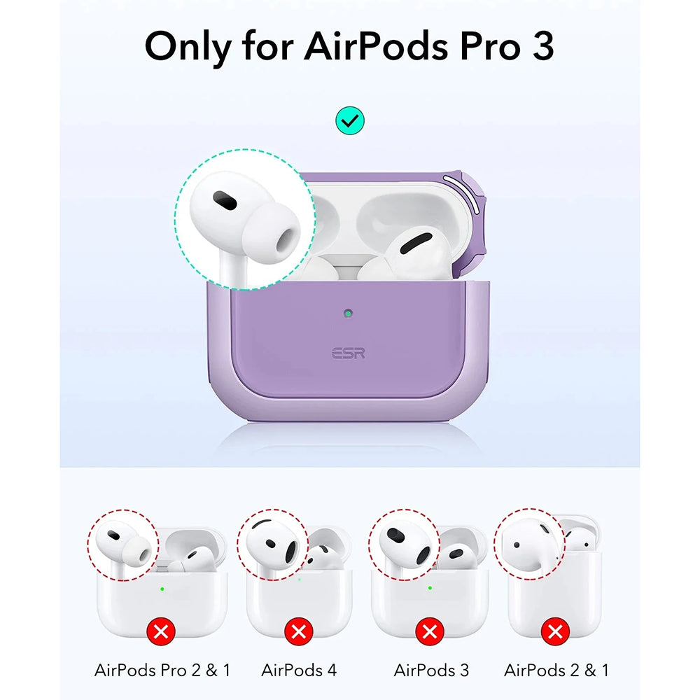 Ovitek ESR Orbit Hybrid za Apple AirPods Pro 3, Vijolična