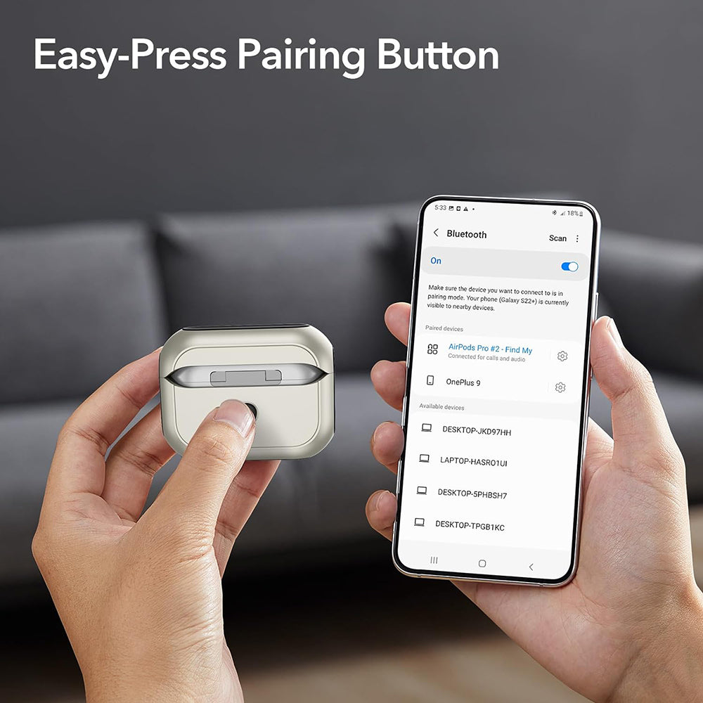 Ovitek ESR Orbit Hybrid za Apple AirPods Pro Series, Siv