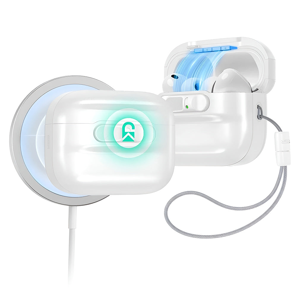 Ovitek ESR Pulse Magnetic FlickLock za Apple AirPods Pro 3, Bel