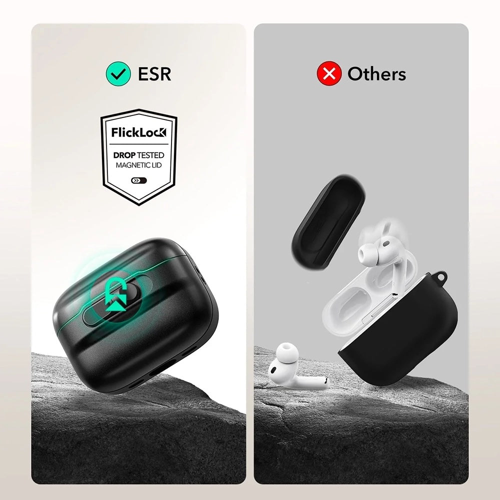 Ovitek ESR Pulse Magnetic FlickLock za Apple AirPods Pro 3, Mornarsko modra