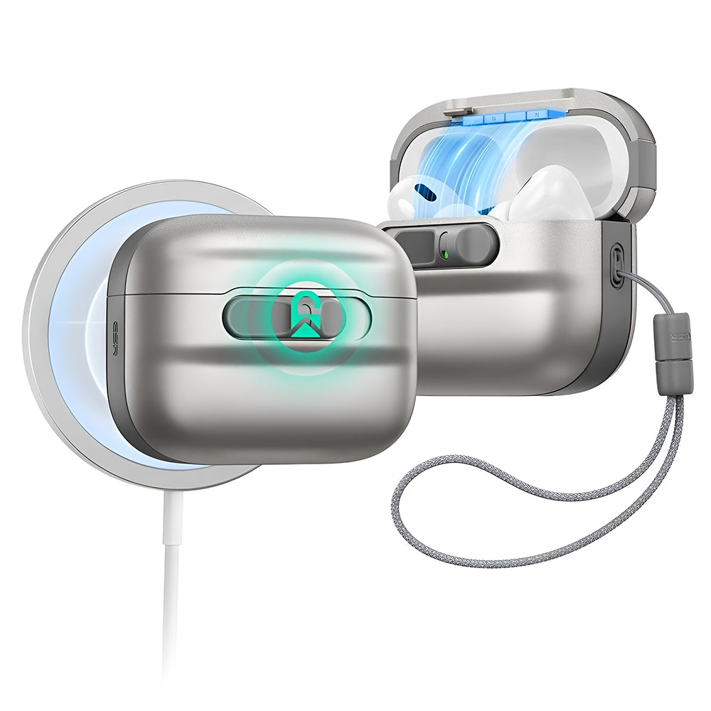 Ovitek ESR Pulse Magnetic FlickLock za Apple AirPods Pro 3, Siv
