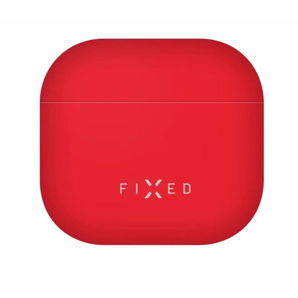 Ovitek Fixed Silky za Apple AirPods 4, Rdeča