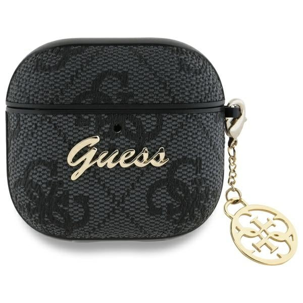 Ovitek Guess 4G Charm za Apple AirPods 4, Črn