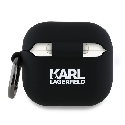 Ovitek Karl Lagerfeld 3D Choupette's Head za Apple AirPods 4, Črn