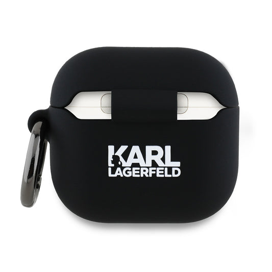 Ovitek Karl Lagerfeld 3D Karl's Head za Apple AirPods 4, črn