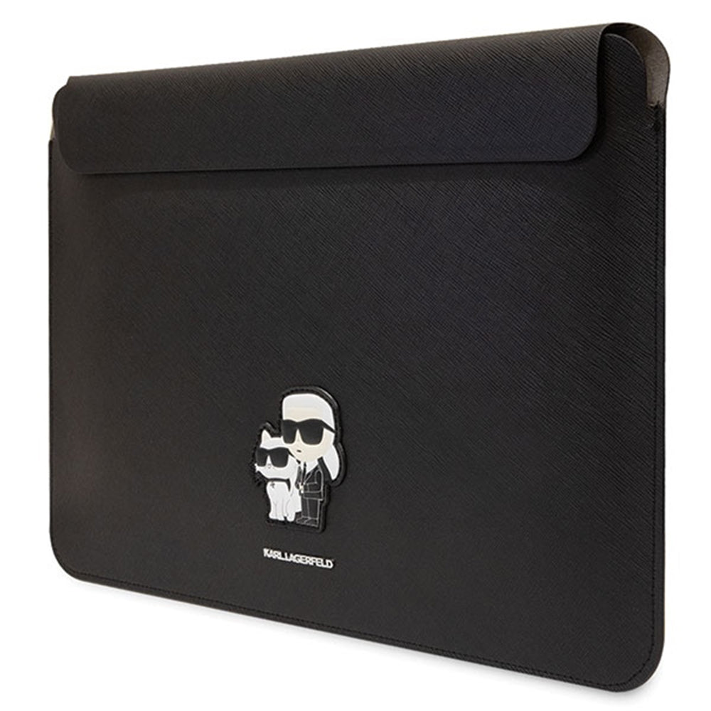 Ovitek Karl Lagerfeld Saffiano za prenosnik 14inch, črn