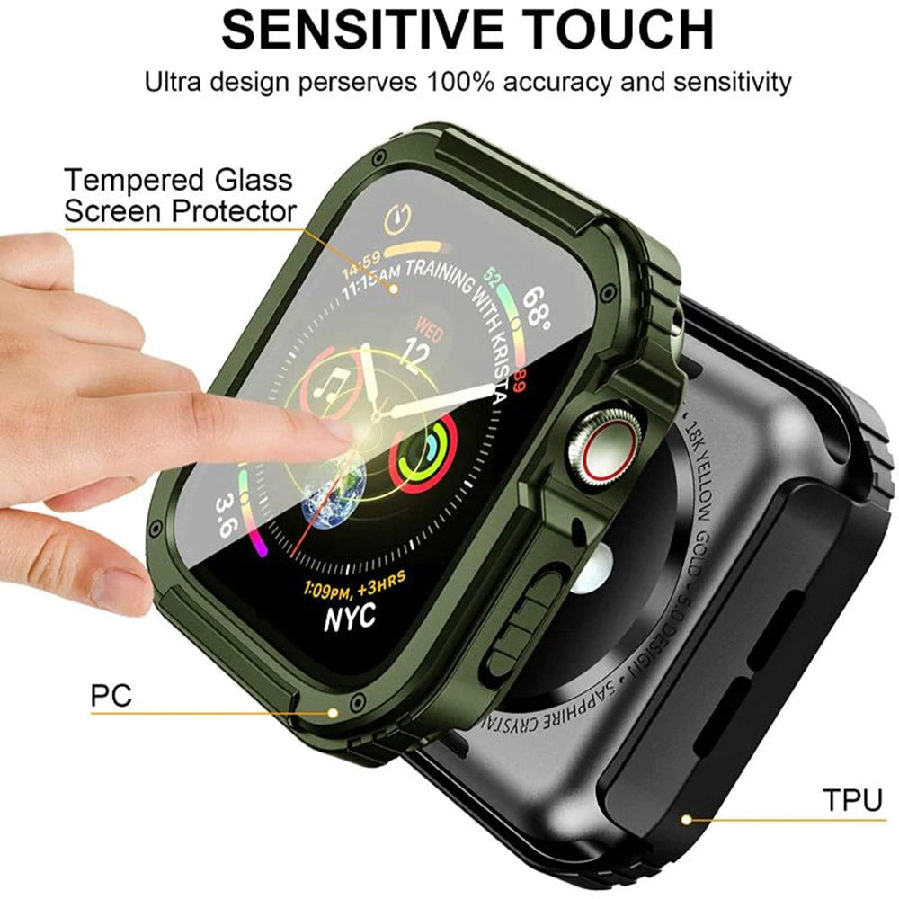 Ovitek Lito Armor 360 za Apple Watch 42mm serijo, zelen