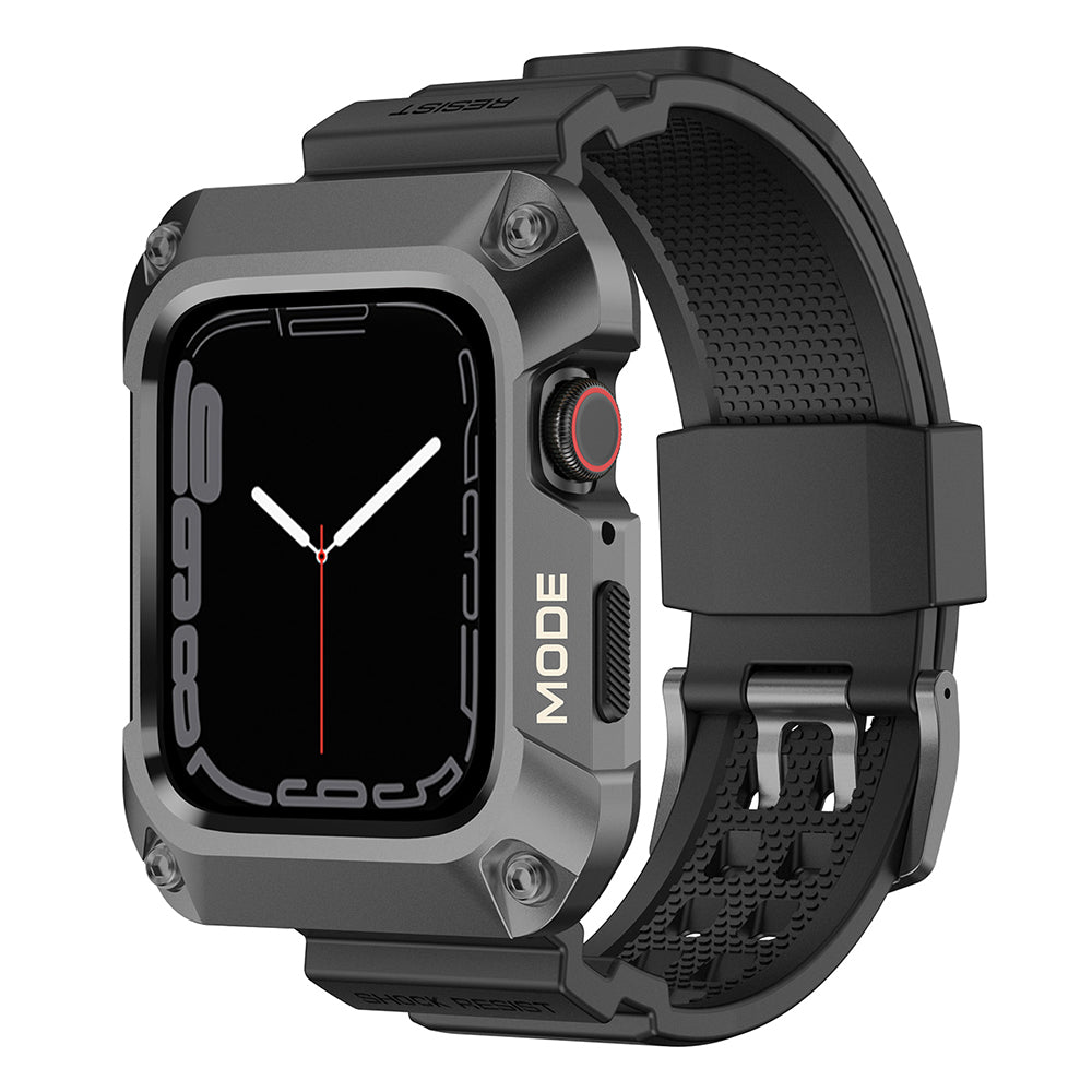 Lito RuggedArmor Strap for Apple Watch 44mm Series, Gray