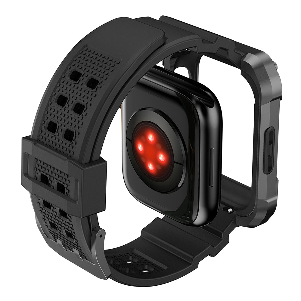 Lito RuggedArmor Strap for Apple Watch 44mm Series, Gray