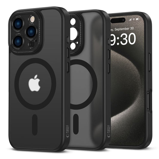 Ohišje MagSafe za Apple iPhone 16 Pro, Tech-Protect, Magcam, črno