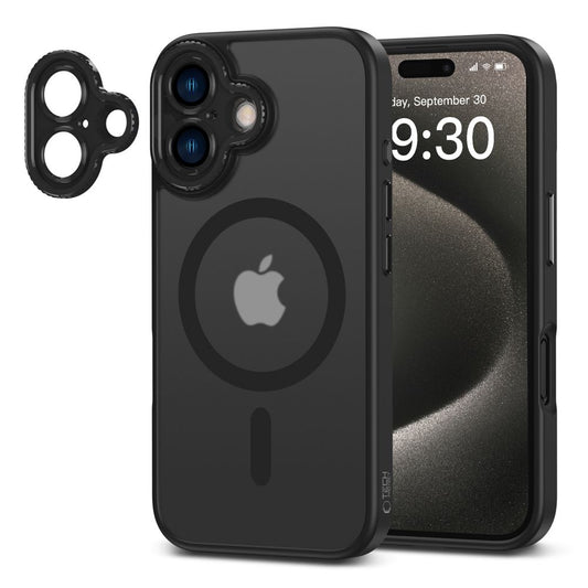 Ohišje MagSafe za Apple iPhone 16, Tech-Protect, Magcam, črno