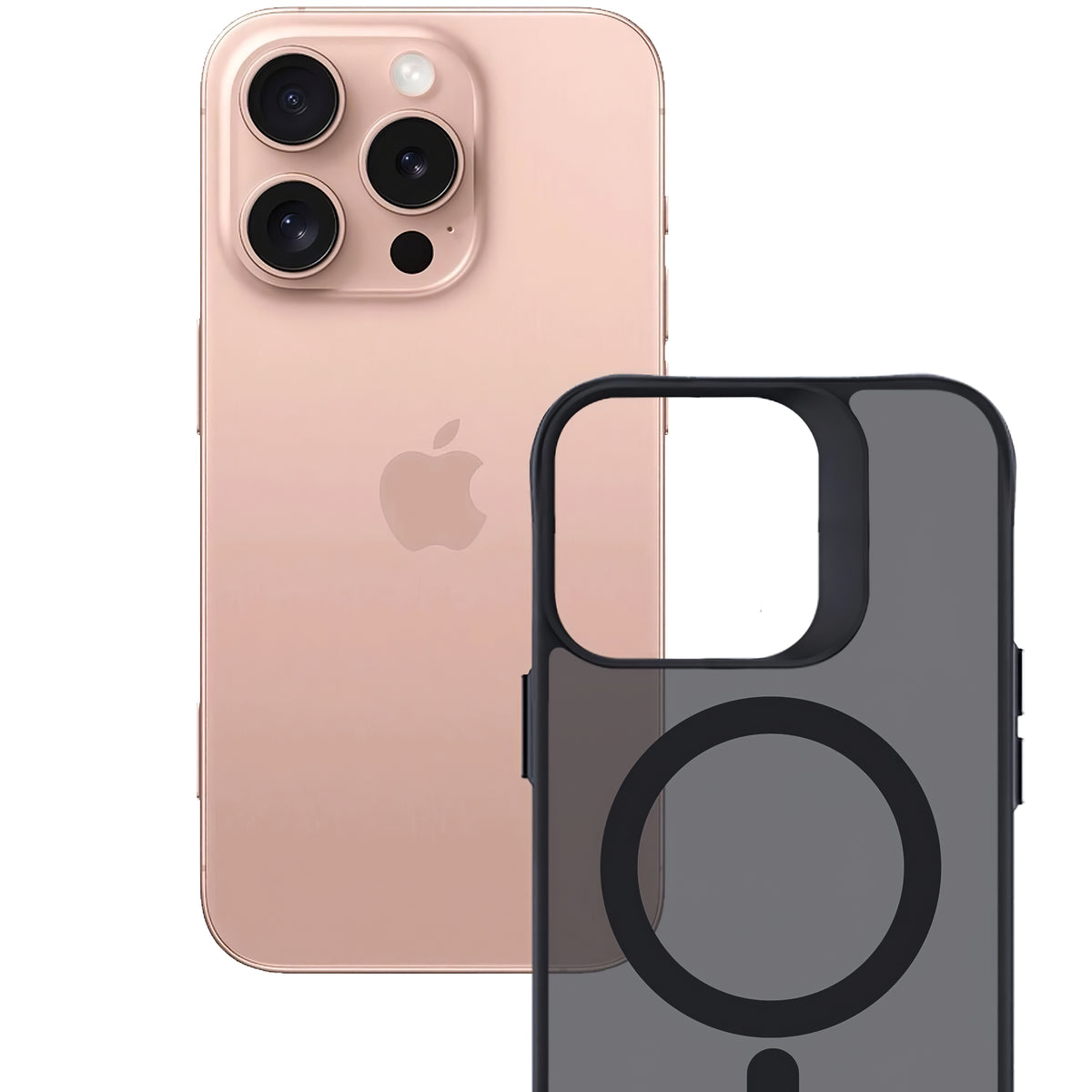 Ohišje MagSafe za Apple iPhone 16 Pro Max, 3MK, dim MagCase, črno