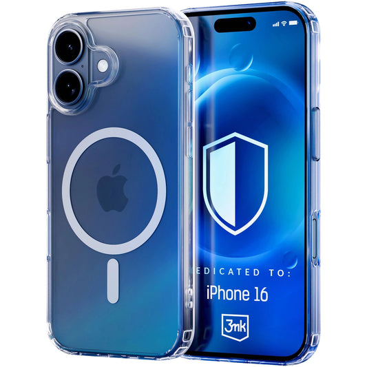 Ohišje MagSafe za Apple iPhone 16 Plus, 3MK, MagCase, prozorno