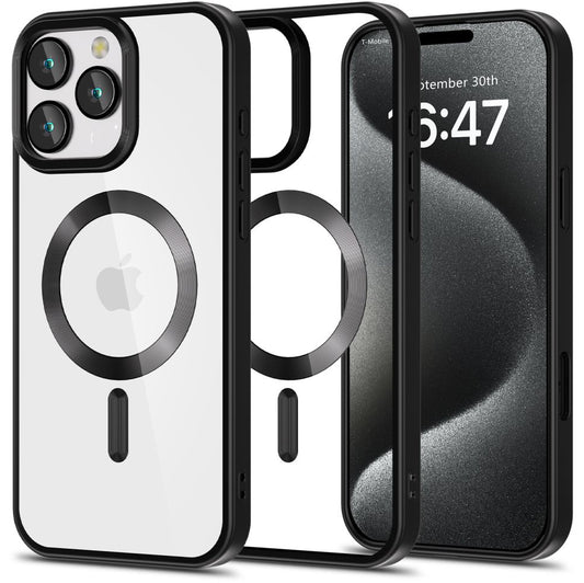 Ohišje MagSafe za Apple iPhone 16 Pro, Tech-Protect, Magflex Satin, črno