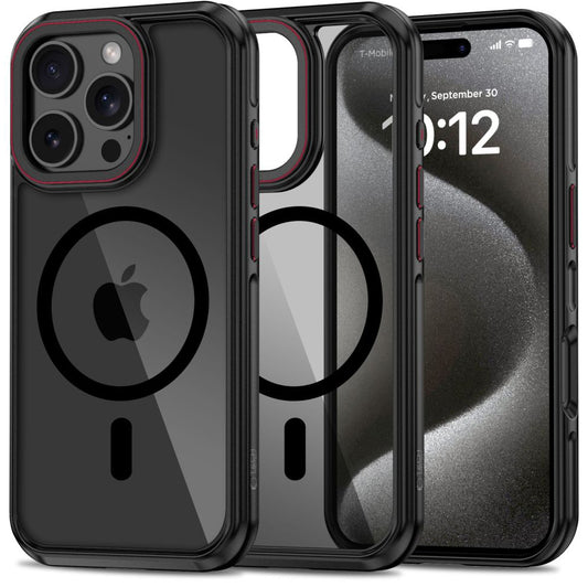 Ohišje MagSafe za Apple iPhone 16 Pro Max, Tech-Protect, Maghybrid, črno