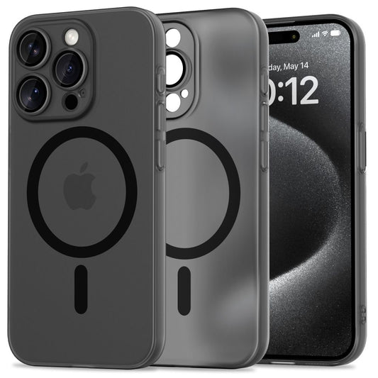 Ohišje MagSafe za Apple iPhone 15 Pro, Tech-Protect, MagSlim, črno