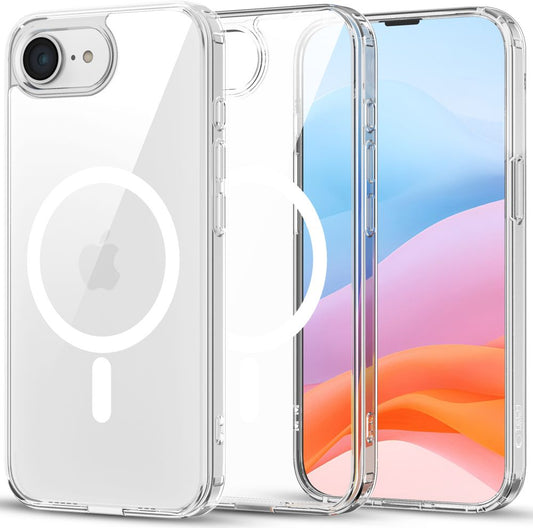Ovitek MagSafe za Apple iPhone 16e, Tech-Protect, Flexair Hybrid, Prozoren