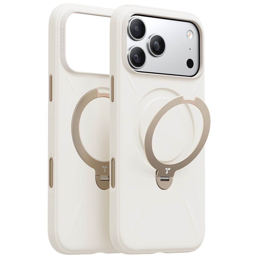 MagSafe ovitek za Apple iPhone 17 Pro, Torras, QPRO Silicone, Bela