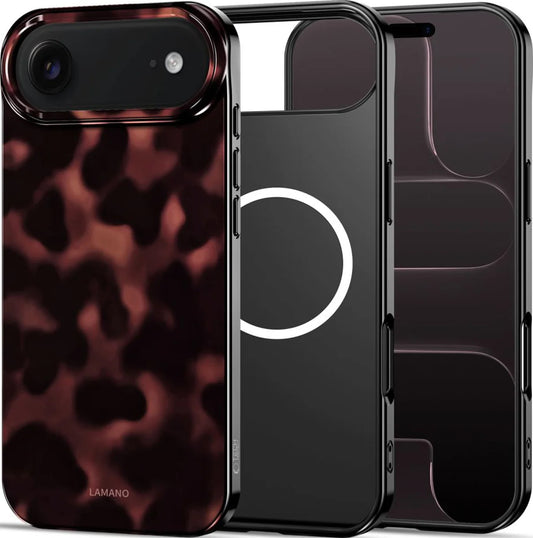 Ovitek MagSafe za Apple iPhone 17 Air, Tech-Protect, Lamano Panther, Črn