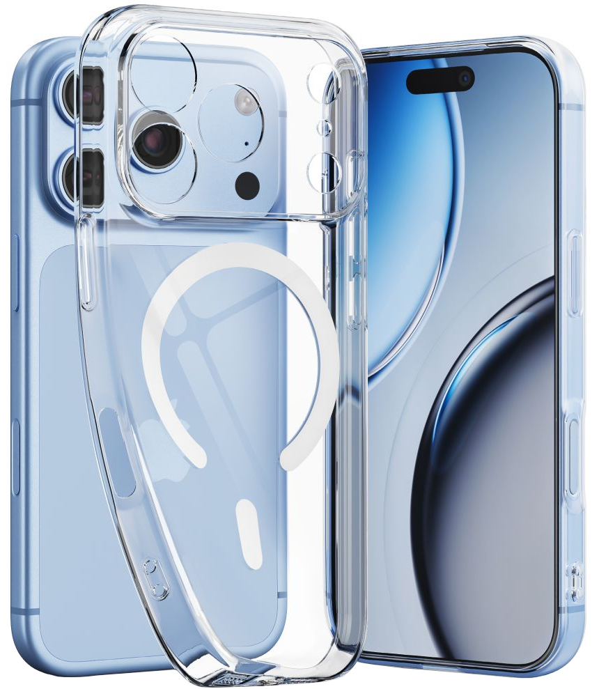 MagSafe ovitek za Apple iPhone 18 Pro / 17 Pro, Tech-Protect, Flexair, Prozoren