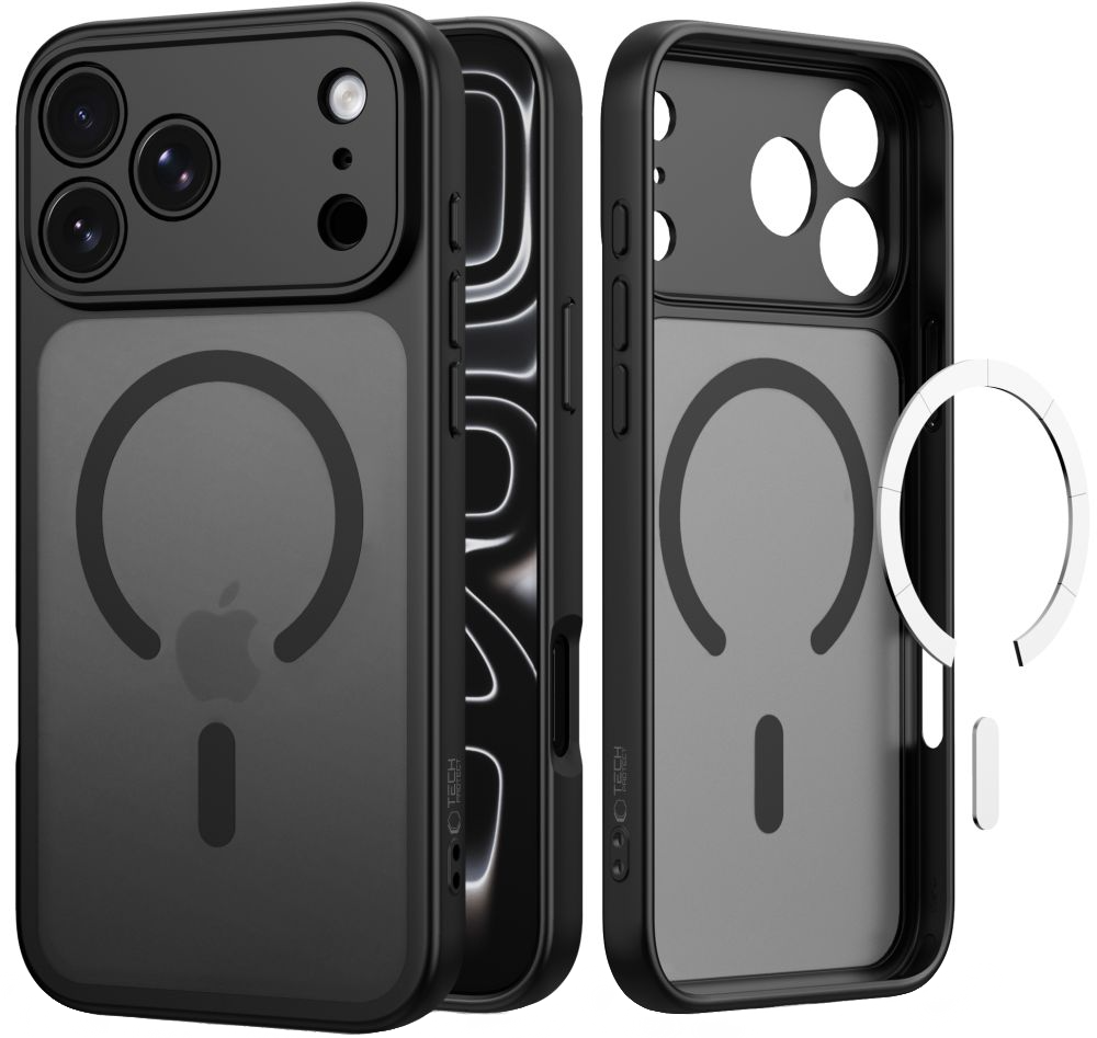 MagSafe ovitek za Apple iPhone 18 Pro Max / 17 Pro Max, Tech-Protect, BasicMag, mat črn