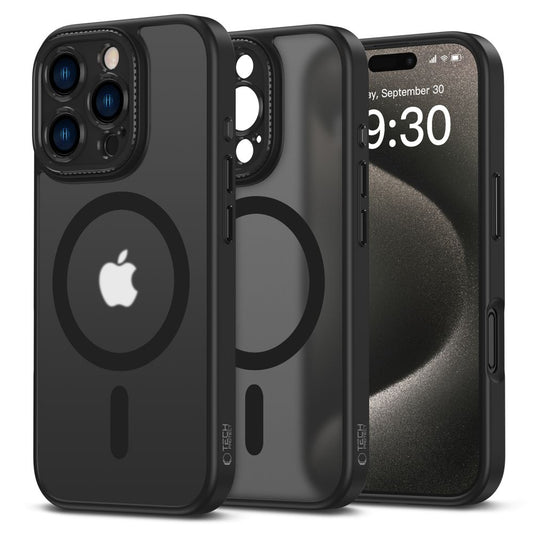 Ohišje MagSafe za Apple iPhone 16 Pro Max, Tech-Protect, Magcam, črno