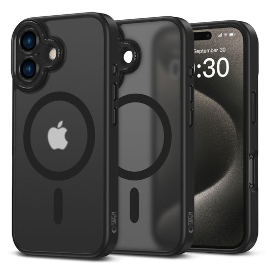 Ohišje MagSafe za Apple iPhone 16, Tech-Protect, Magcam, črno