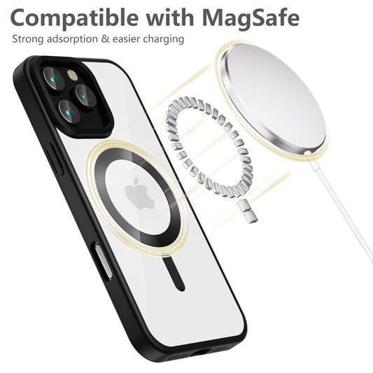Ohišje MagSafe za Apple iPhone 16 Pro, Tech-Protect, Magflex Satin, črno