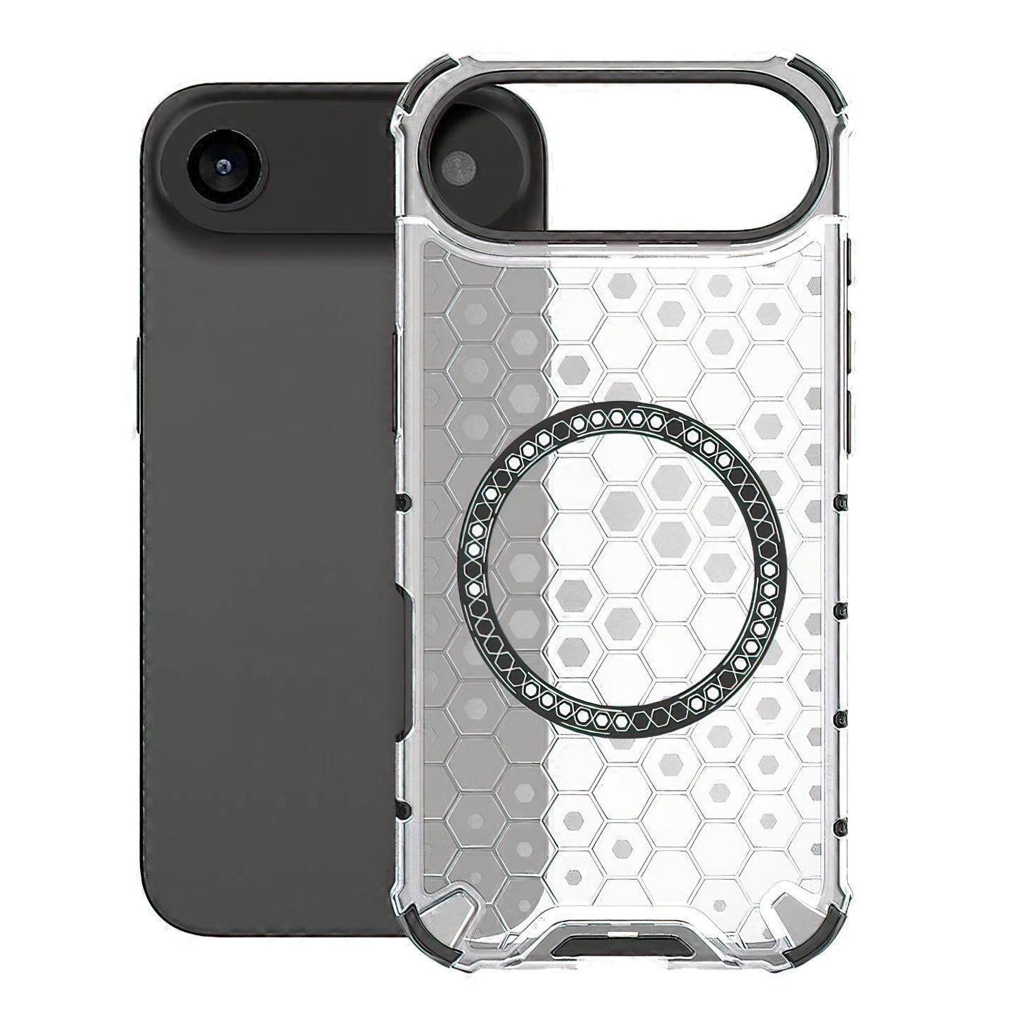 Ovitek MagSafe za Apple iPhone 17 Air, Techsuit, HoneyComb Shield, Bela