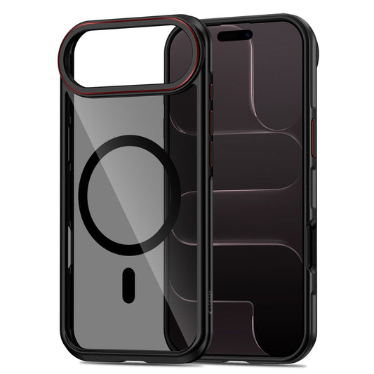 Ovitek MagSafe za Apple iPhone 17 Air, Tech-Protect, Maghybrid, Črn