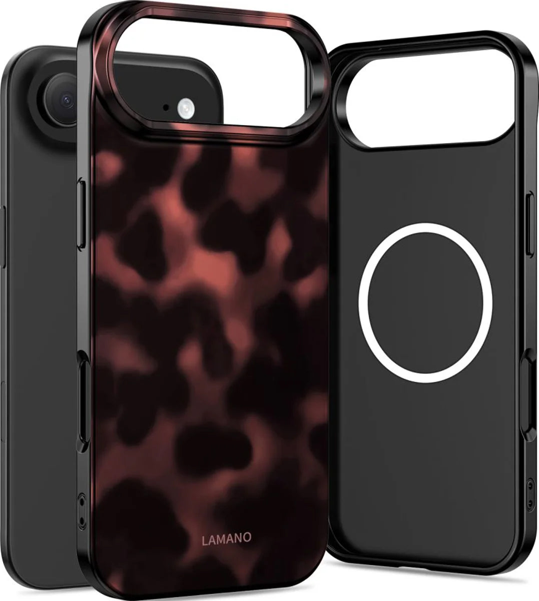 Ovitek MagSafe za Apple iPhone 17 Air, Tech-Protect, Lamano Panther, Črn