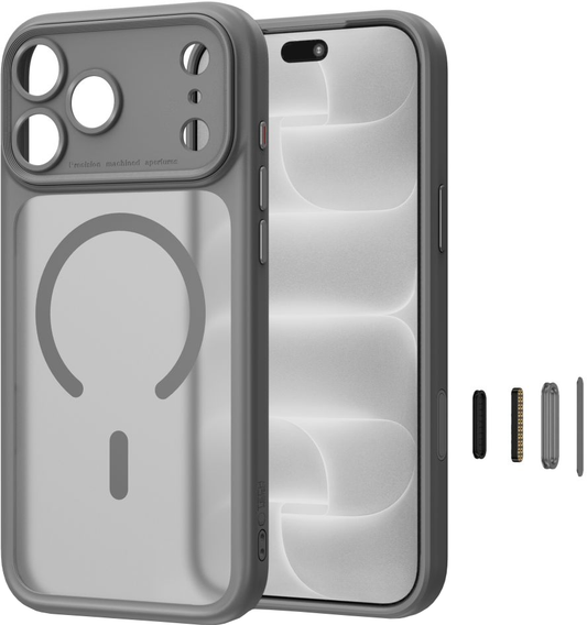 MagSafe Case for Apple iPhone 18 Pro Max / 17 Pro Max, Tech-Protect, MagPeak CC, Matte Gray