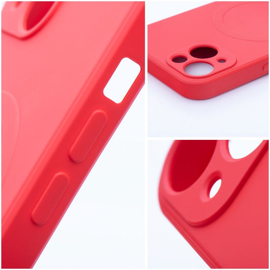 Ovitek MagSafe za Apple iPhone 17e / 16e, OEM, Silicone Mag, rdeč