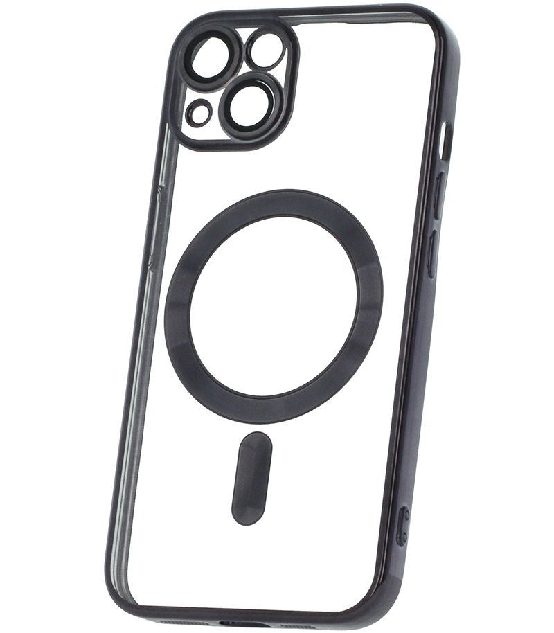 Ovitek MagSafe za Apple iPhone 18 Pro Max / 17 Pro Max, OEM, barva Chrome Mag, črn