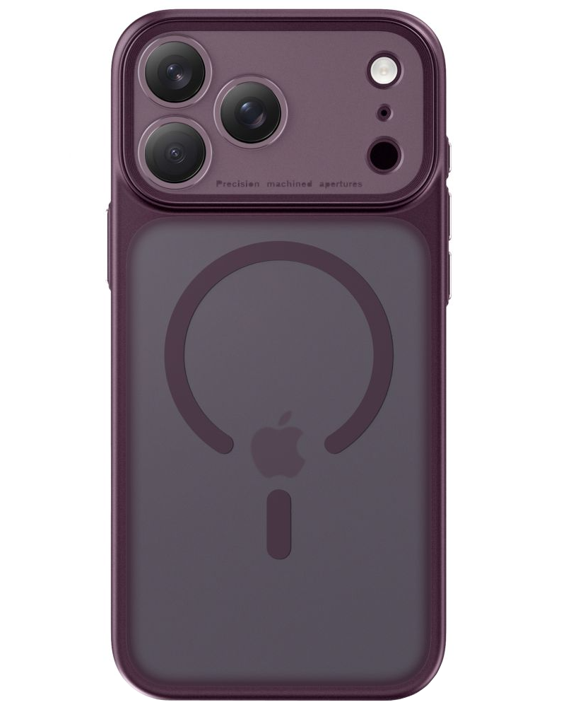 Ovitek MagSafe za Apple iPhone 18 Pro / 17 Pro, Tech-Protect, MagPrime CC, mat bordo
