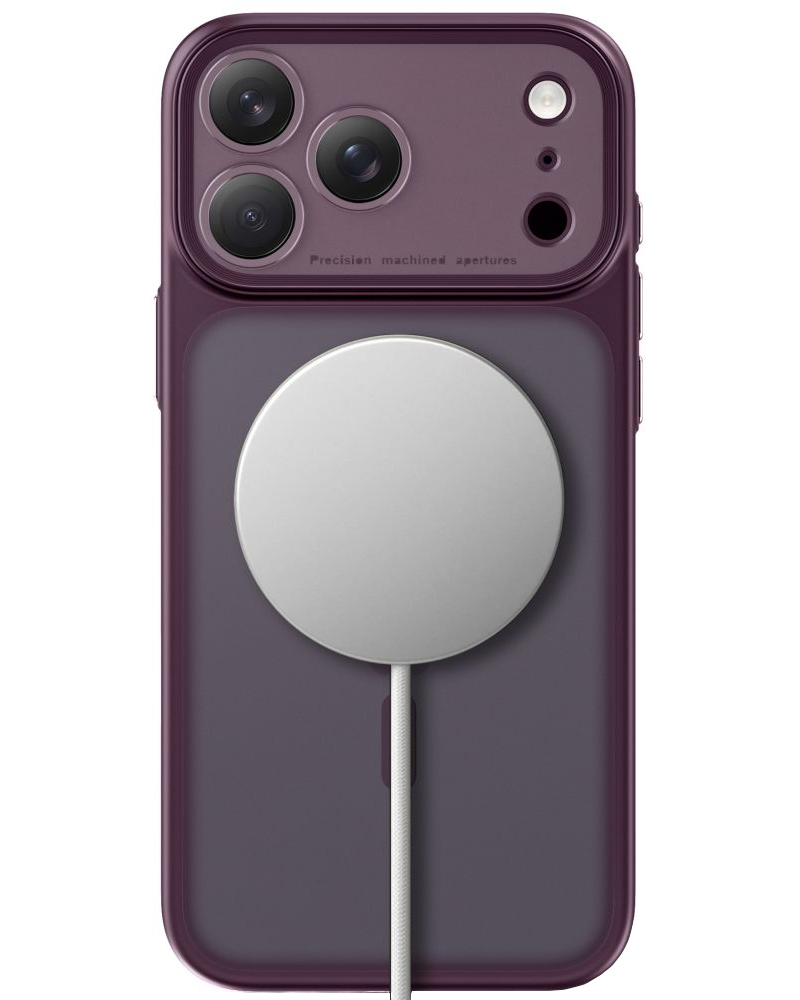 Ovitek MagSafe za Apple iPhone 18 Pro / 17 Pro, Tech-Protect, MagPrime CC, mat bordo