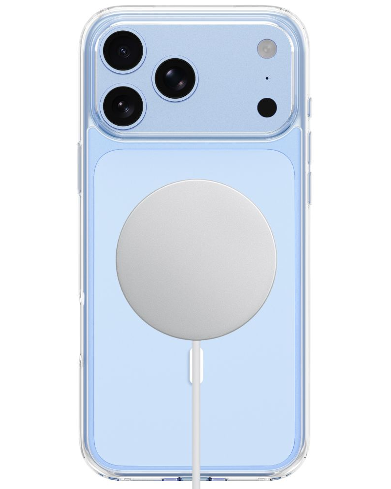 Ovitek MagSafe za Apple iPhone 18 Pro / 17 Pro, Tech-Protect, Flexair Hybrid s zaščito zaslona, Prozoren