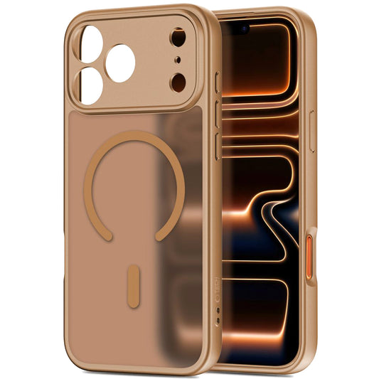 Ovitek MagSafe za Apple iPhone 17 Pro Max, Tech-Protect, BasicMag, Mat rjava