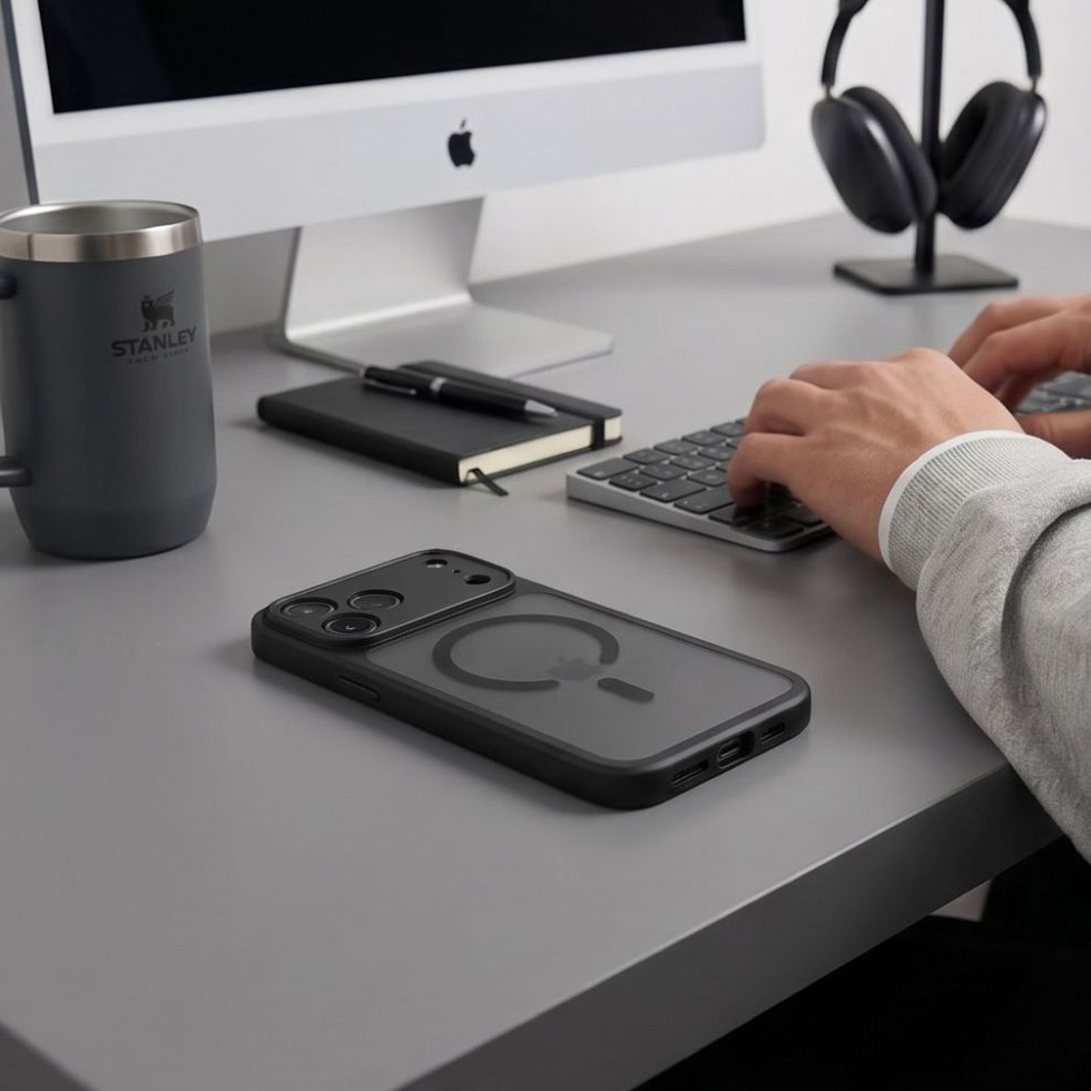 MagSafe ovitek za Apple iPhone 18 Pro Max / 17 Pro Max, Tech-Protect, BasicMag, mat črn