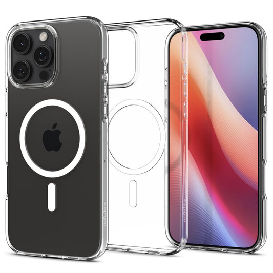 Ohišje MagSafe za Apple iPhone 16 Pro, Spigen, tekoči kristal, prozorno ACS08389