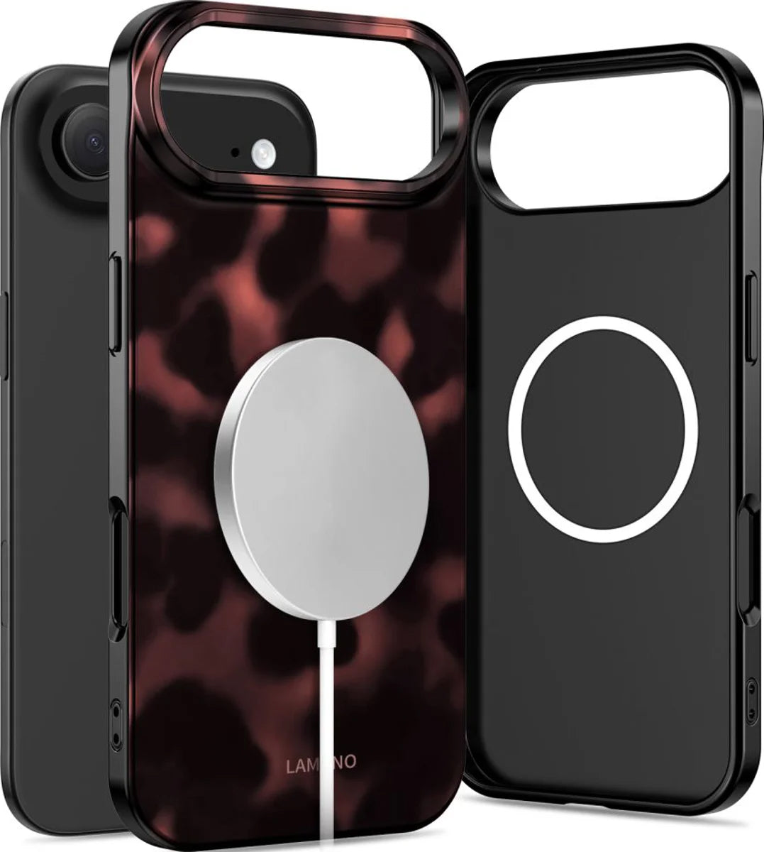 Ovitek MagSafe za Apple iPhone 17 Air, Tech-Protect, Lamano Panther, Črn